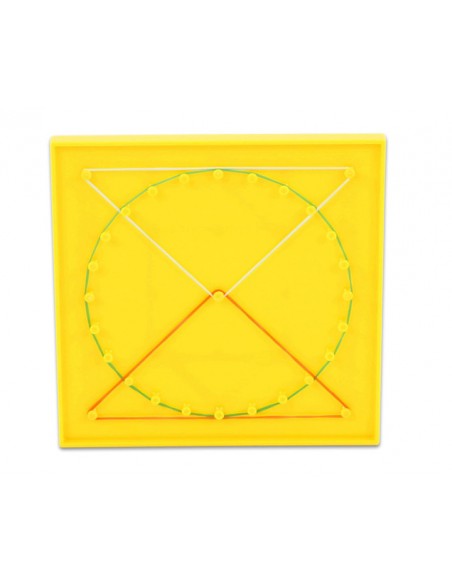 Set creativ cu elastice, Geoboards, 8 piese