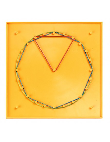 Set creativ cu elastice, Geoboards, 8 piese