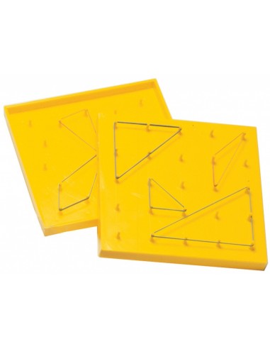 Set creativ cu elastice, Geoboards, 8 piese