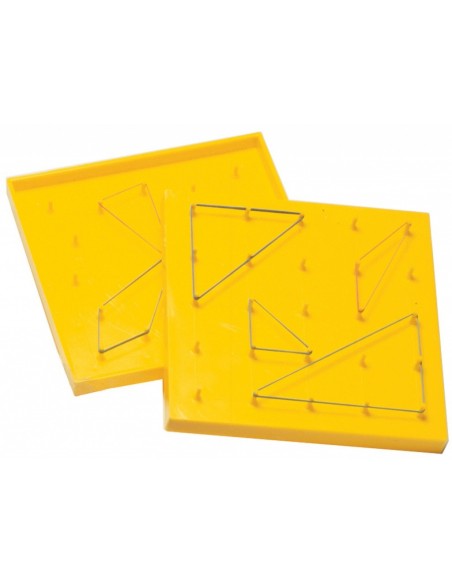 Set creativ cu elastice, Geoboards, 8 piese