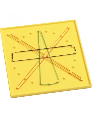 Set creativ cu elastice, Geoboards, 8 piese