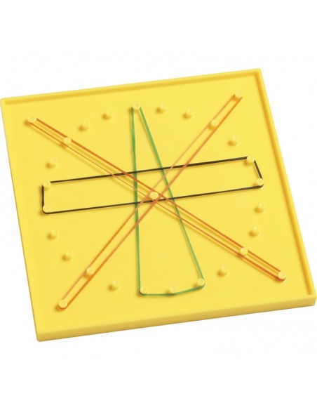 Set creativ cu elastice, Geoboards, 8 piese