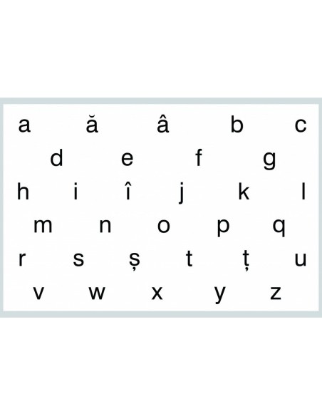 Literele - mici, de tipar