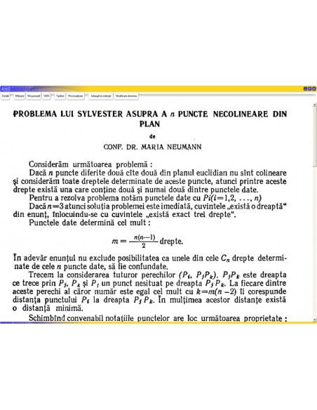 Revista Matematica Timisoara Revista Matematica Timisoara