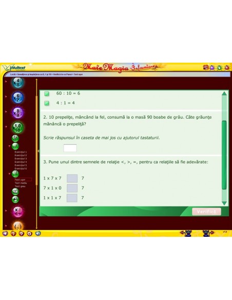 Pachet Matematica clasa a III-a