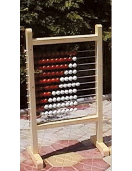 Abac cu bile, lemn, 130x56 cm