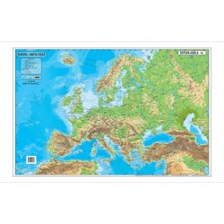 Harta fizica si administrativa a Europei 2