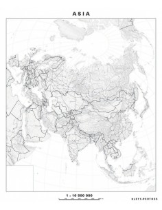 Harta de lucru - Asia