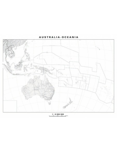 Harta de lucru - Australia - Noua Zeelanda