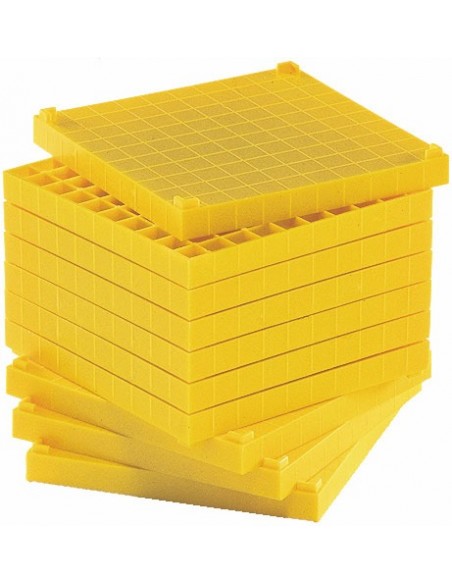 Sistemul zecimal - cuburi baza 10 interconectabile