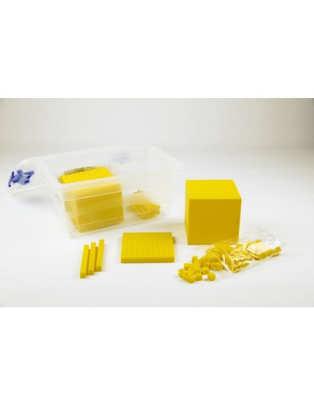 Sistemul zecimal - cuburi baza 10 interconectabile