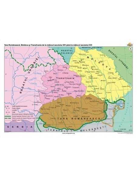 Tara Romaneasca. Moldova.Transilvania de la mijlocul sec. XIV pana la mijlocul sec. XVI