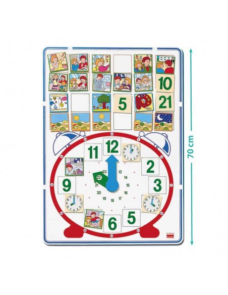 Timpul pe tabla magnetica