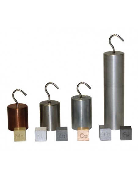 Cuburi cu volume egale si cilindri aceeasi greutate