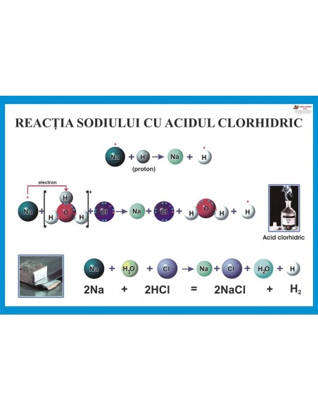 Reactia sodiului cu acidul clorhidric