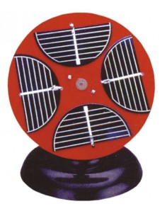 Panou solar cuplat cu motor electric, pe suport 2