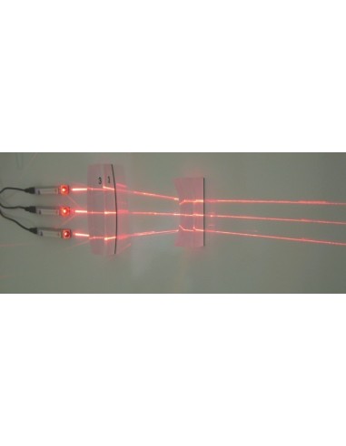 Trusa optica laser, cu 3 surse laser