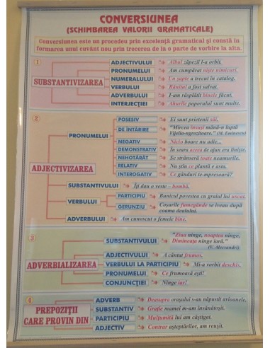 Verbul (4). Functii sintactice / Conversiunea (Schimbarea valorii gramaticale)